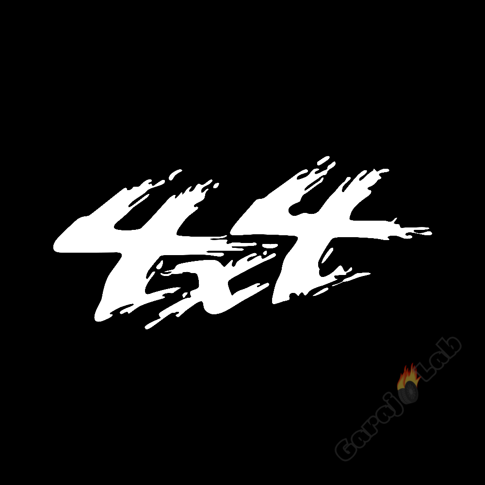 4x4 Off Road Stickeri Beyaz 21x9cm