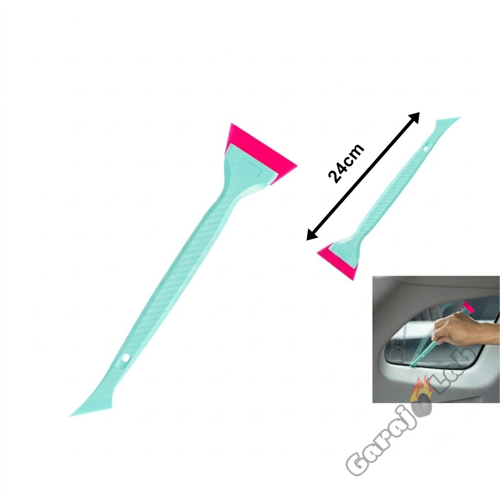 Cam Filmi Çekme Aparatı Silikon Uçlu Kalem Ragle 24 cm Turkuaz Pembe