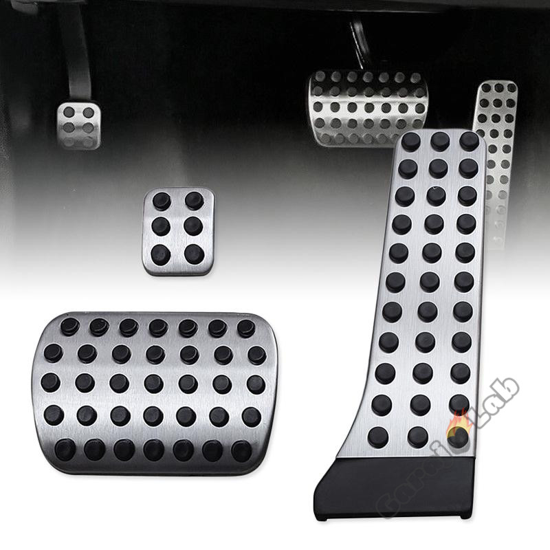 Mercedes W204-W207-W211-W212-W215-W220-E250 Uyumlu Geçme Otomatik Pedal Seti 3 Parça Siyah Krom